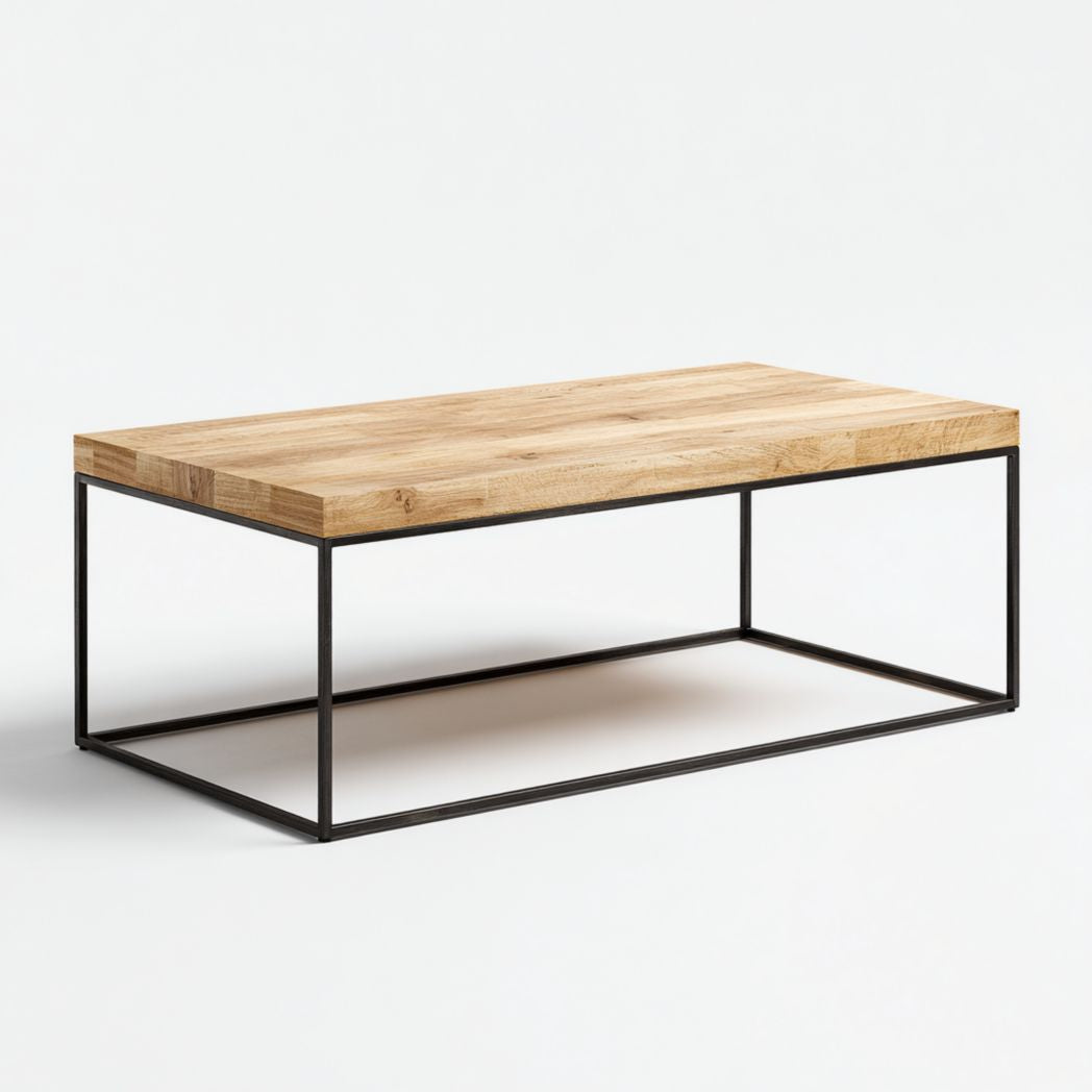 Salontafel van massief hout voor de woonkamer - 120 x 60 x 45