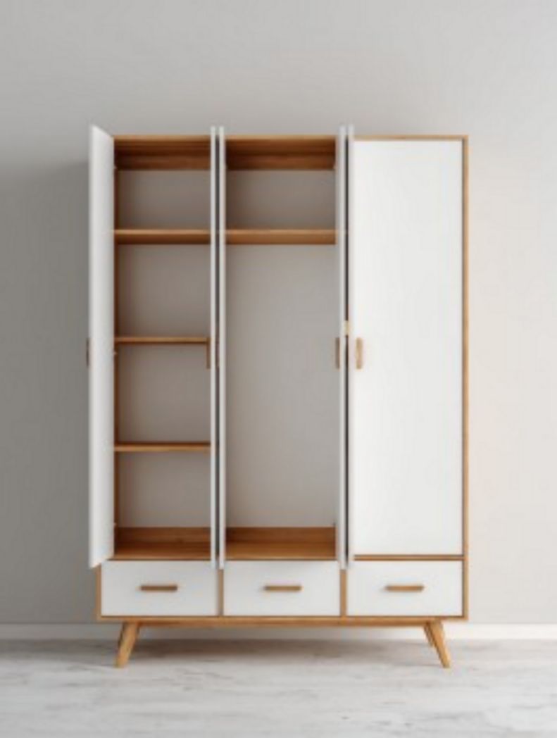 Kledingkast van spaanplaat voor de slaapkamer - 150 x 100 x 200