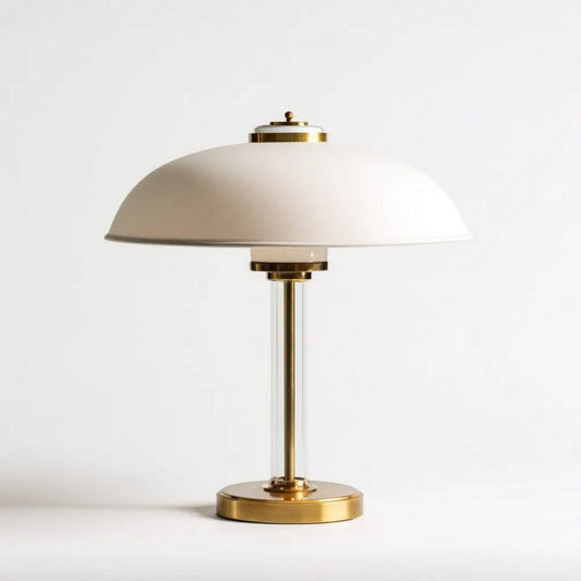 Tafellamp van glas en metaal voor interieurverlichting - 30 x 30 x 40