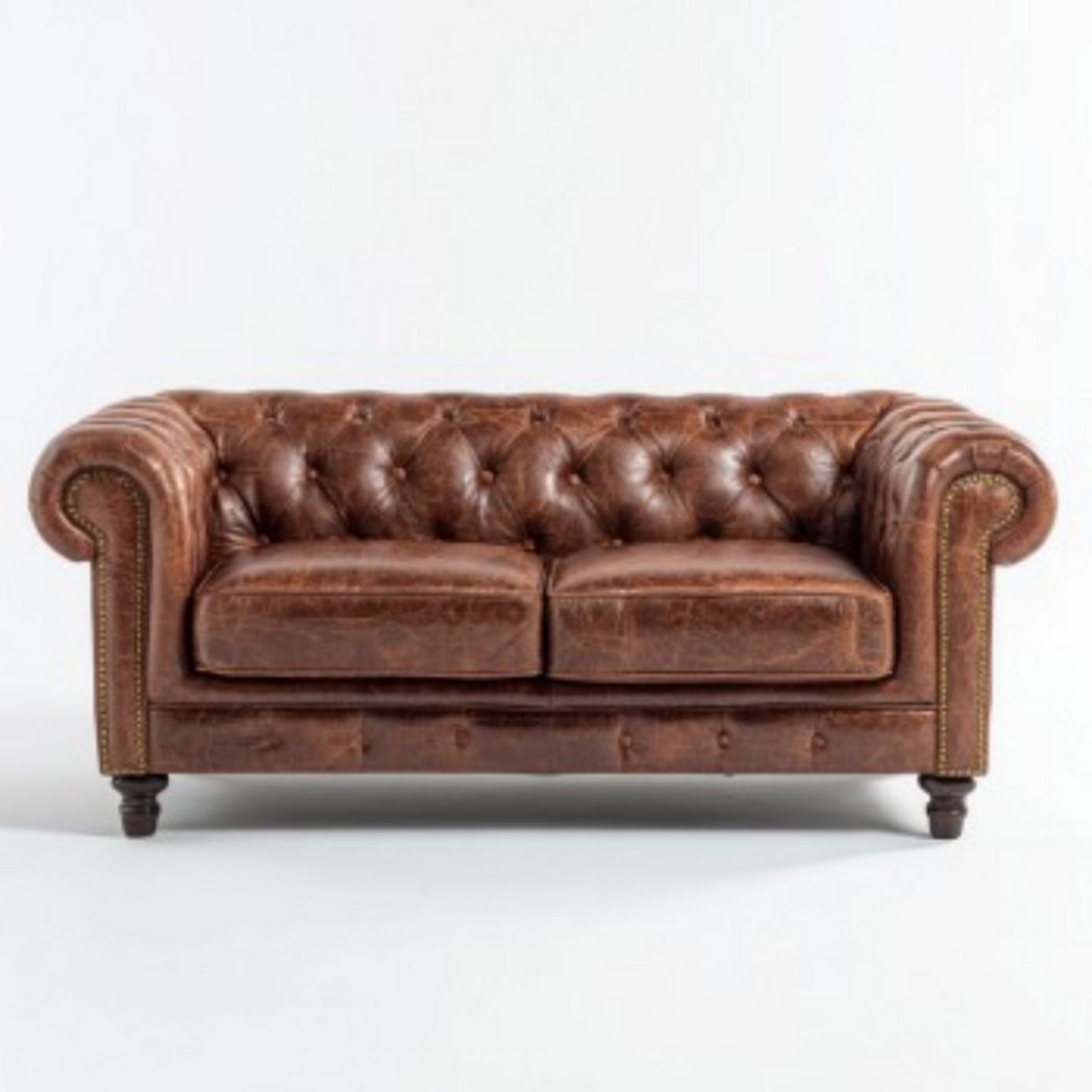 Leren bank voor de woonkamer - Leer - 160 x 80 x 70